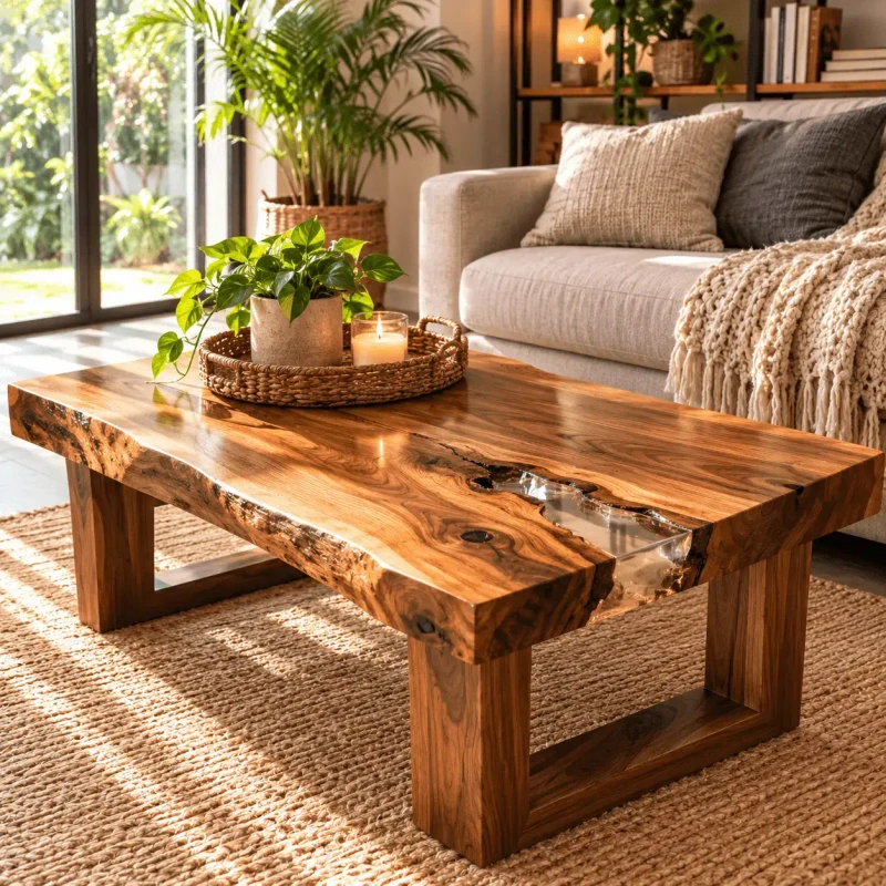 Solid wood table